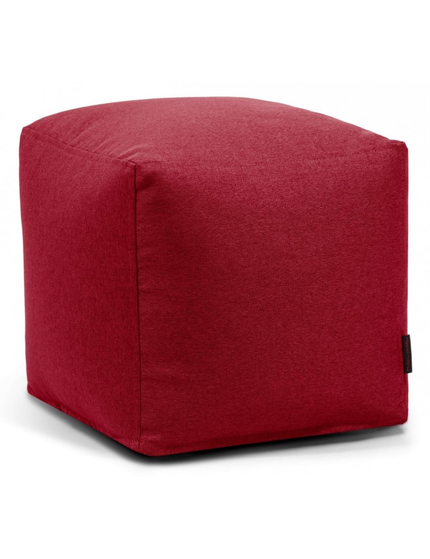 Pouf cube tissu - 330 g/m² - 12 coloris