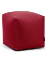 Pouf cube tissu - 330 g/m² - 12 coloris