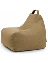 Pouf poire tissu camel