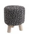 pouf sur pieds en coton