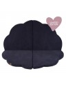 coussin de sol pliable, nuage bleu marine