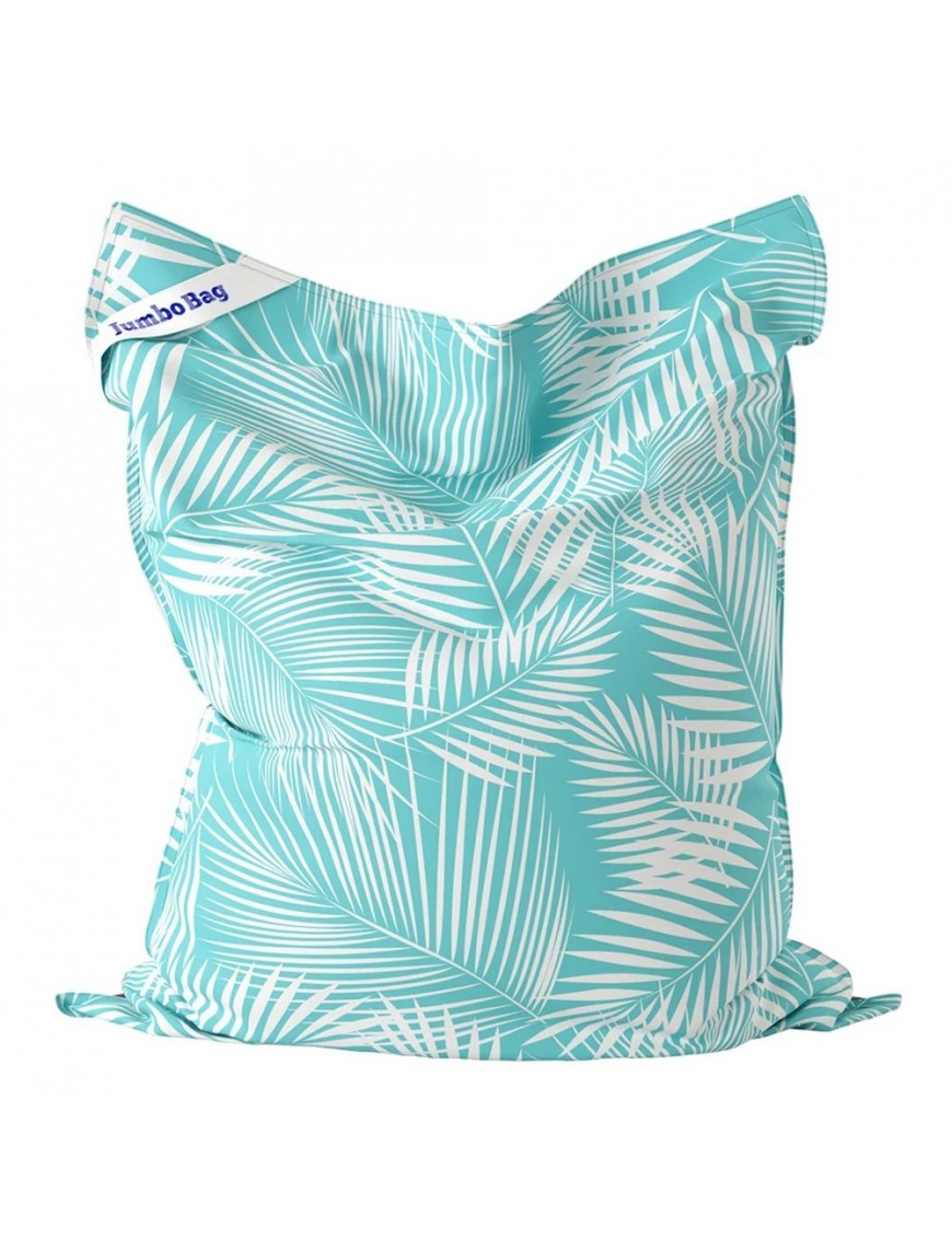 Pouf XXL Extérieur / Intérieur Blue Tropical 170x130cm Jumbo Bag