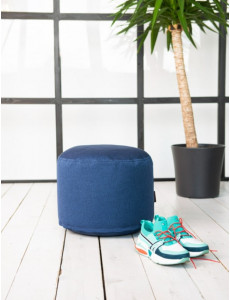 Pouf rond tissu - 320 g/m² - 4 coloris