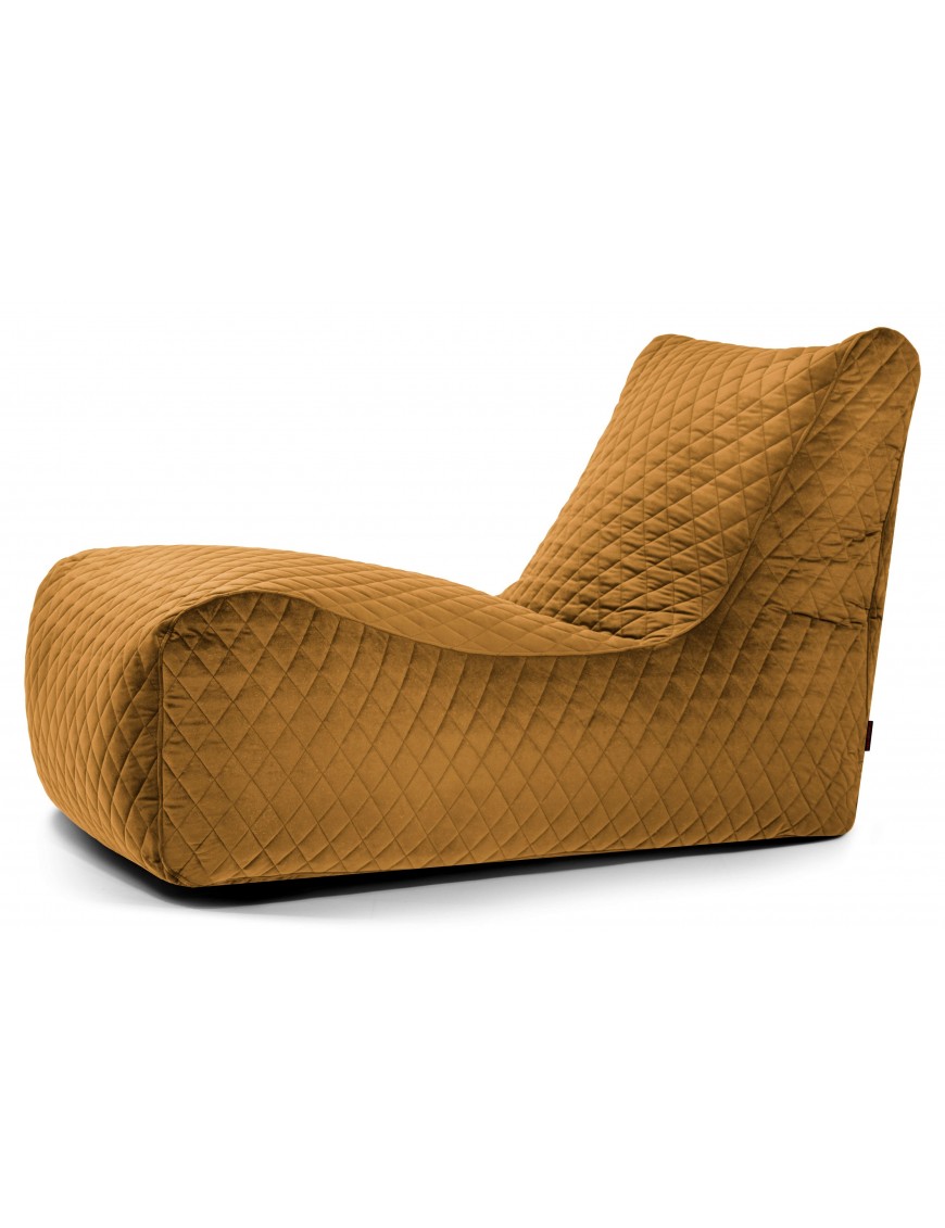 Pouf Lounge - Velours matelassé - 6 coloris - 615 g/m²